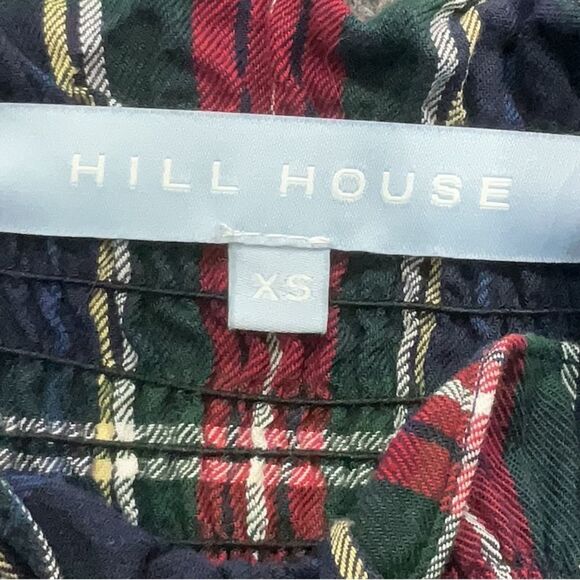 Hill House The Ellie Nap Dress Steward Plaid 100% Cotton Navy Tartan XS - Picture 5 of 6
